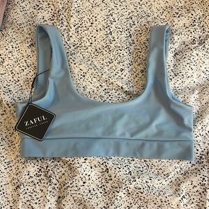 Zaful Blue Bikini Top